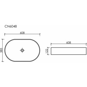 Раковина-чаша Ceramicanova Element 60х38 капучино матовая (CN6048MC)