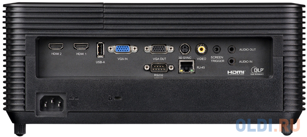 Проектор INFOCUS IN136 DLP, 4000 ANSI Lm, WXGA (1280x800), 28500:1, 1.54-1.72:1, 3.5mm in, Composite video, VGAin, HDMI 1.4aх3 (поддержка 3D), USB-A (