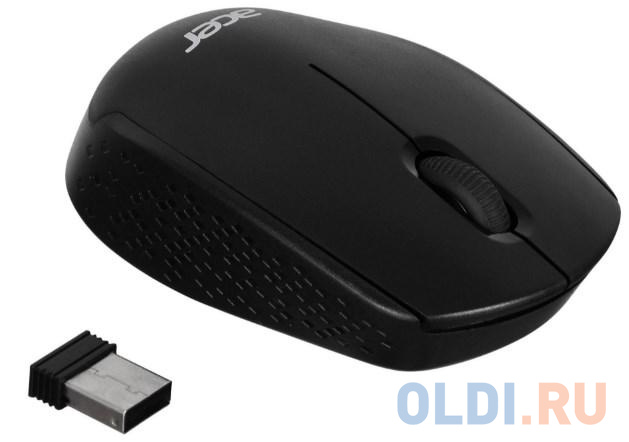 Мышь беспроводная Acer OMR020 Wireless 2.4G Mouse чёрный USB + радиоканал в Москвe