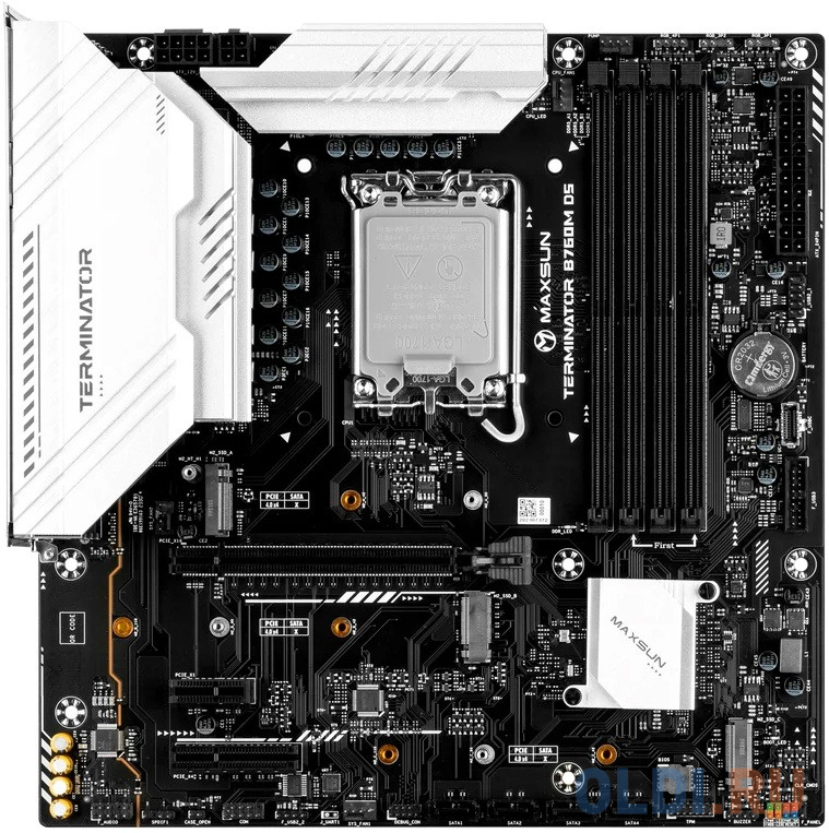 Материнская плата MAXSUN MS-Terminator B760M D5 WiFi, LGA1700, B760, 4*DDR5, 4*SATA3, 3*M.2, 2*USB 3.2, 6*USB 2.0, 1*PCIEx16, 1*PCIEx1, HDMI+DP, mATX в Москвe