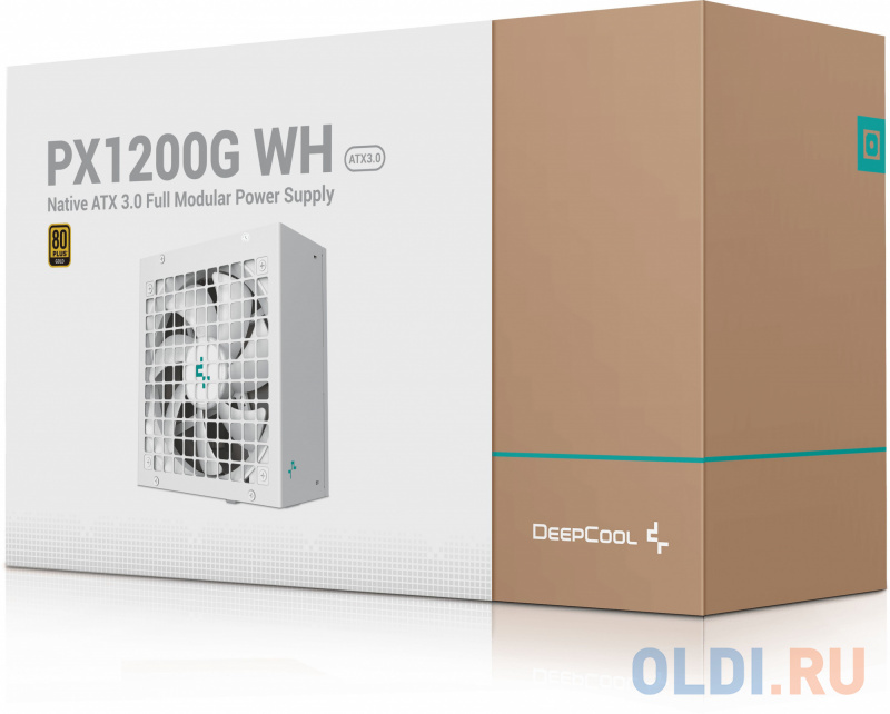 Блок питания Deepcool ATX 1200W PX1200G WH Gen.5 80+ gold (20+4pin) APFC 135mm fan 8xSATA RTL