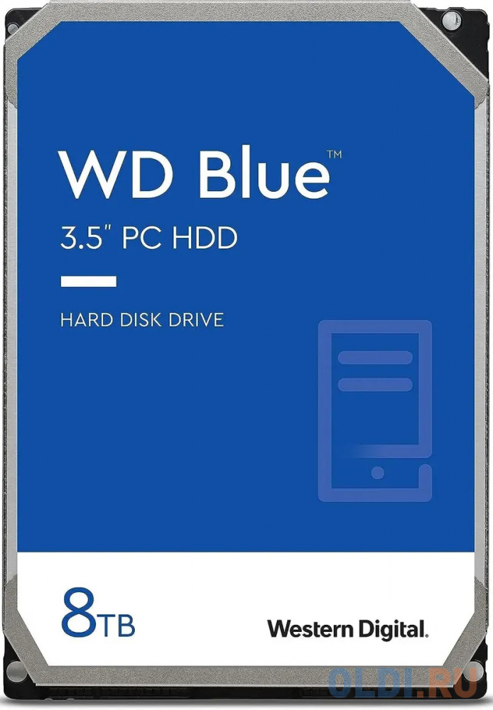 Жесткий диск WD SATA-III 8TB WD80EAAZ Desktop Blue (5640rpm) 128Mb 3.5"