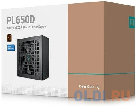 Deepcool PL650D (ATX 3.0, 650W, PWM 120mm fan, Active PFC+DC to DC, 80+ BRONZE) RET в Москвe