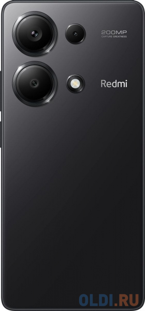 Redmi Note 13 Pro Midnight Black (23117RA68G), 16,9 cm (6.67") 20:9 2400 x 1080, 2х2.8 ГГц + 6х2.0 ГГц, 8 Core, 8 GB, 128 GB, 200 МП/16Mpix, 2 Si