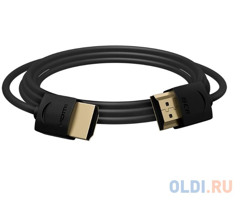 Greenconnect Кабель SLIM 3.0m HDMI 2.0, черный Slim, OD3.8mm, HDR 4:2:2, Ultra HD, 4K 60 fps 60Hz, 3D, AUDIO, 18.0 Гбит/с, 32/32 AWG, GCR-51597