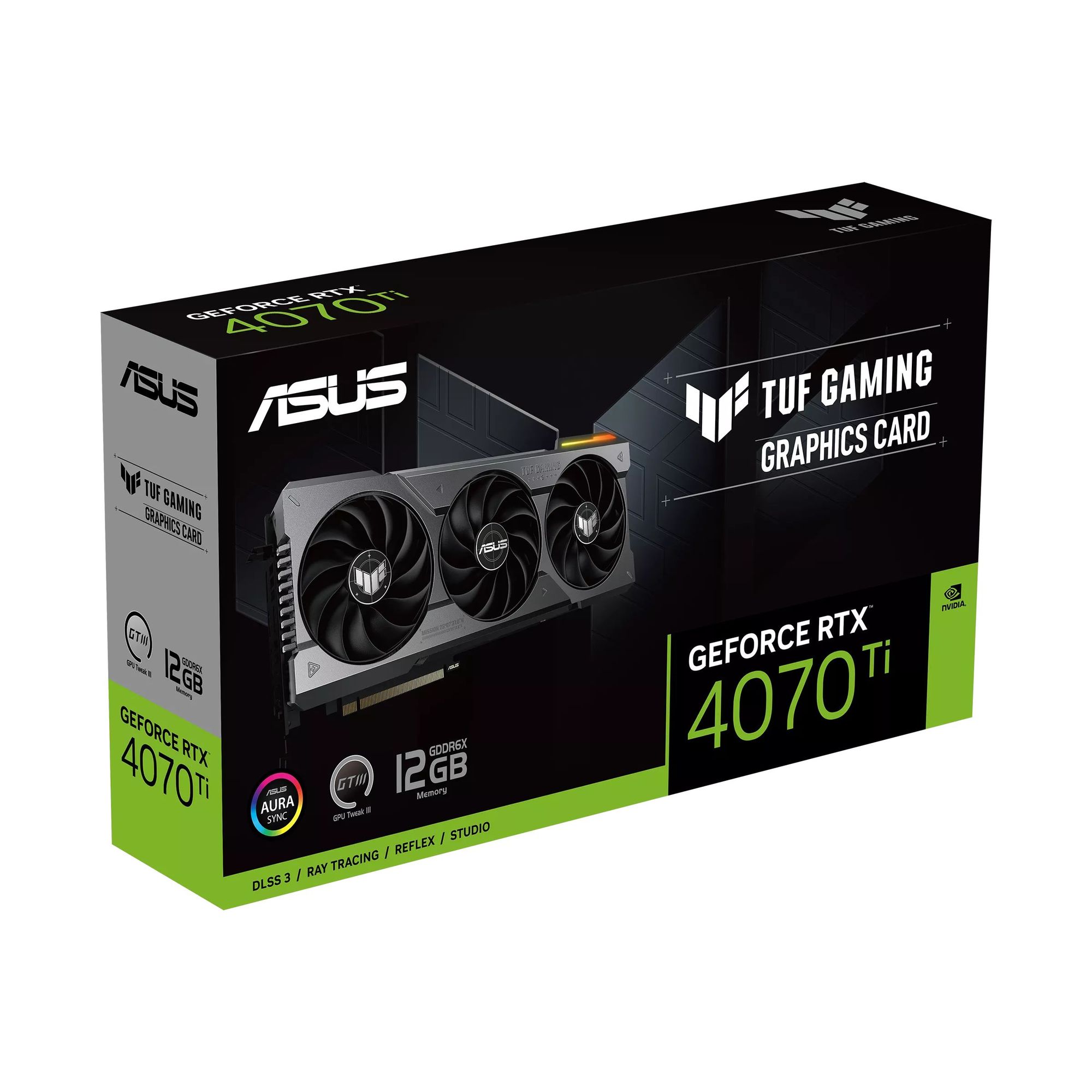 Видеокарта Asus NVIDIA GeForce RTX 4070TI 12288Mb 192 GDDR6X (TUF-RTX4070TI-12G-GAMING)