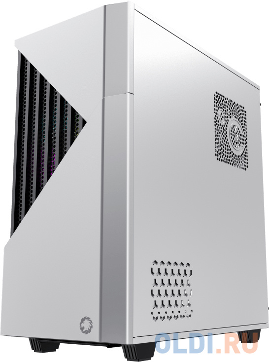 Компьютерный корпус, без блока питания ATX/ Gamemax Contac COC WB ATX case, black/white, w/o PSU, w/2xUSB3.0, w/1x14cm ARGB front fan(GMX-FN14-Rainbow в Москвe