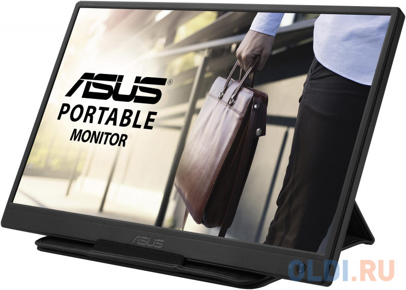 Монитор Asus 15.6" Portable MB165B черный TN LED 10ms 16:9 M/M матовая 500:1 220cd 90гр/65гр 1366x768 USB Touch
