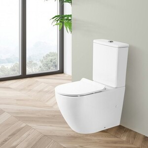 Унитаз-компакт безободковый BelBagno Sfera-R с сиденьем микролифт (BB2141CPR, BB2141T, BB865SC)