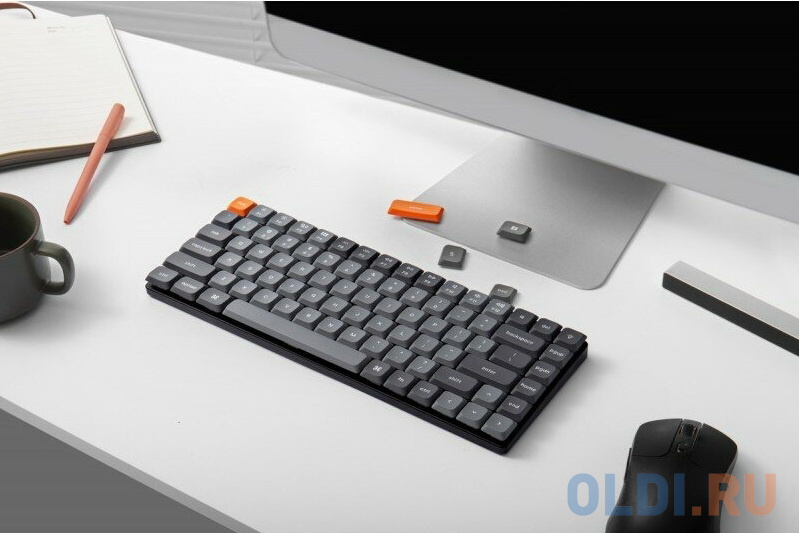 Беспроводная механическая ультратонкая клавиатура QMK Keychron K3 Max, 84 клавиши, RGB-подсветка, Gateron Red Switch