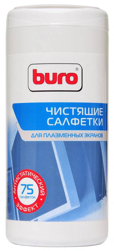 Салфетки Buro BU-Tpsm для экранов плазменных телевизоров туба 75шт влажных в Москвe