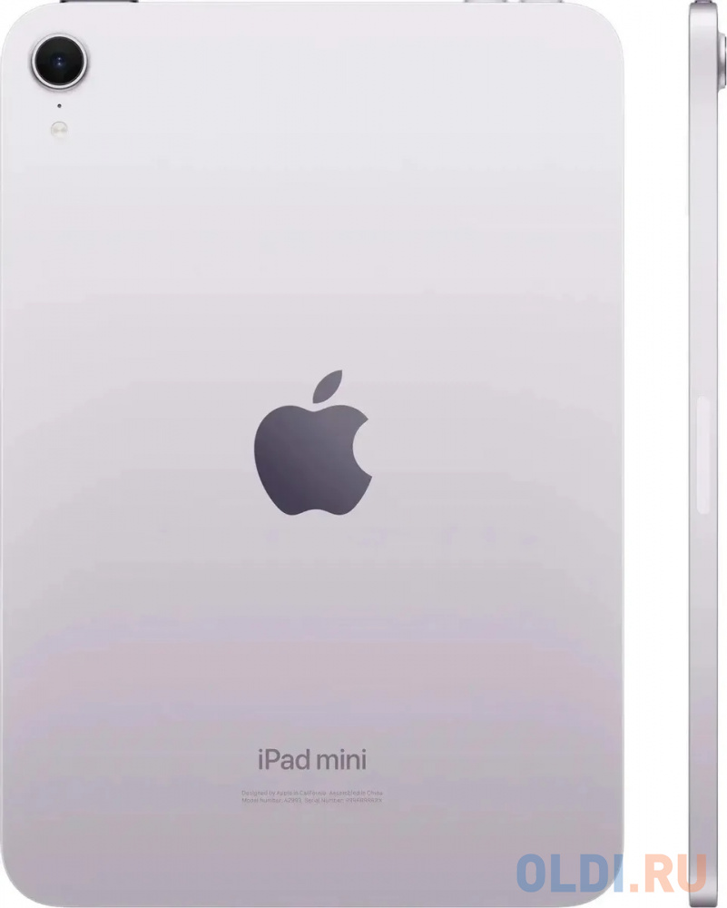 8.3" Планшет Apple iPad mini 2024 Wi-Fi A2993 8/256 GB A17 Pro Wi-Fi, 2266 x 1488, iOS, фиолетовый [mxne3zp/a]