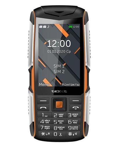 Мобильный телефон teXet TM-D426, 3.5" 480x320 TN, BT, 1xCam, 2-Sim, 2500 мА·ч, micro-USB, черный/оранжевый