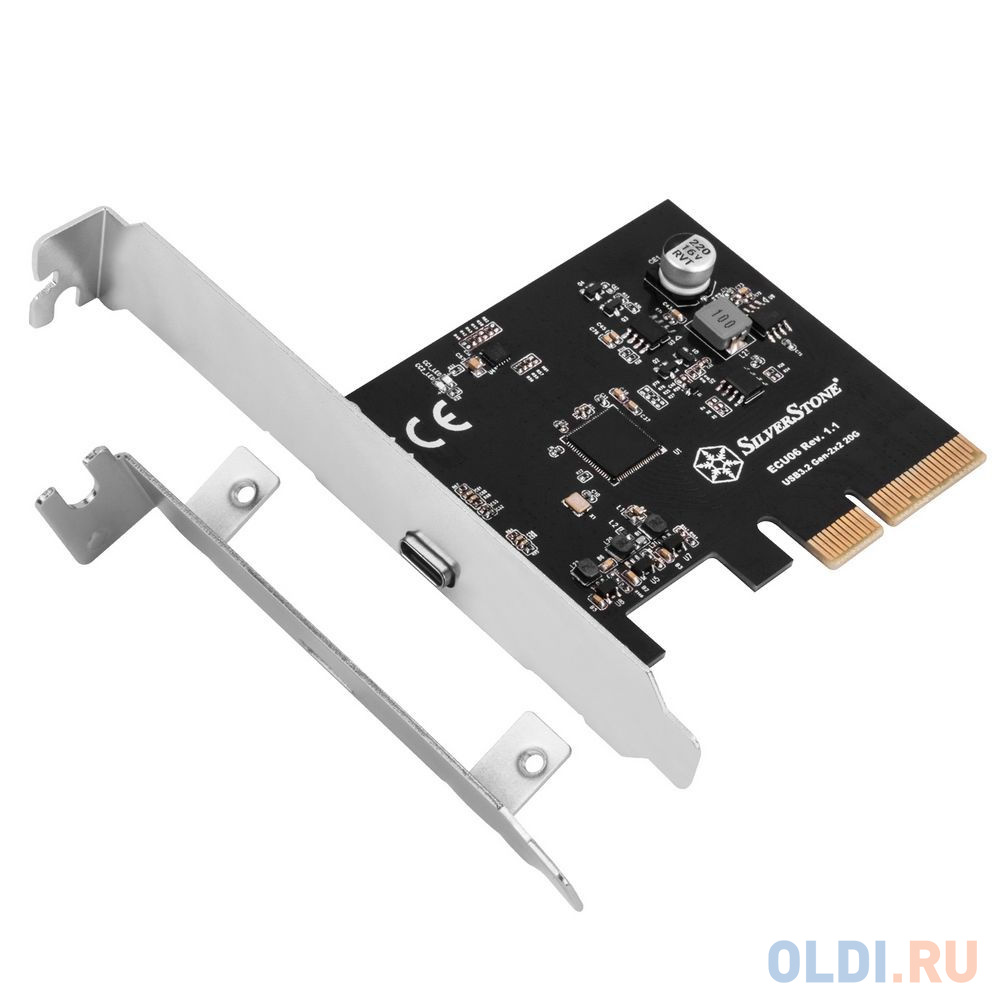 Контроллер Silverstone G56ECU060000010 SuperSpeed USB 20Gbps / USB-C 3.2 Gen 2x2 PCIe expansion card в Москвe