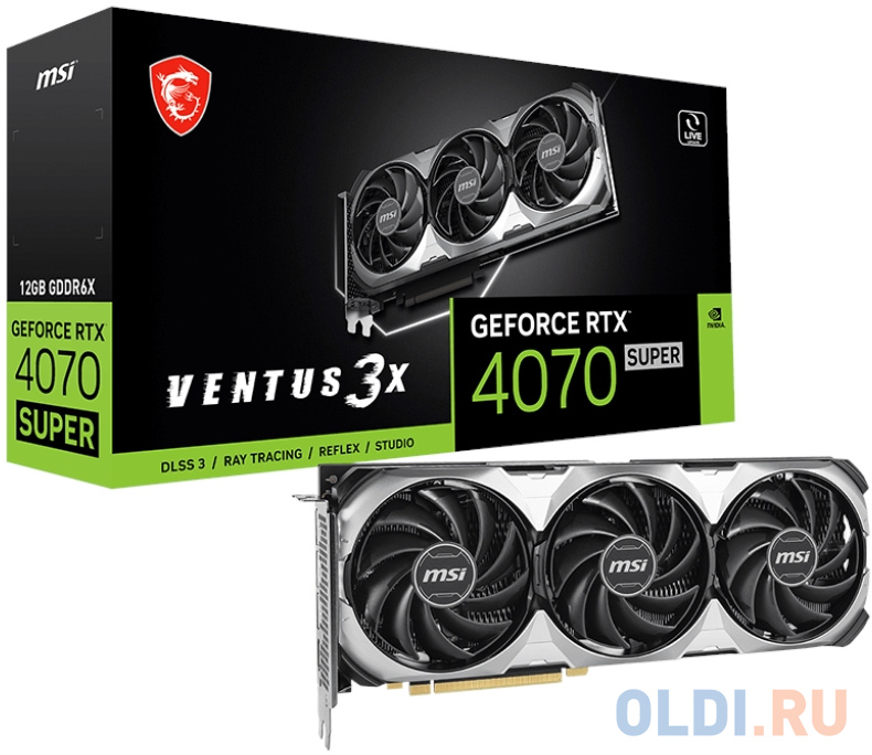 Видеокарта/ GeForce RTX 4070 SUPER 12G VENTUS 3X в Москвe