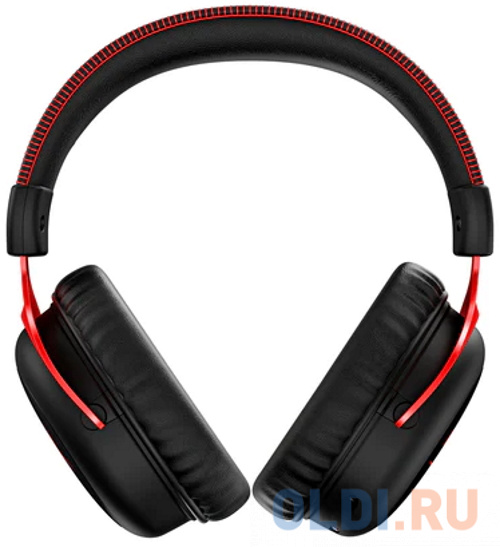 Игровая беспроводная гарнитура HyperX Cloud II Wireless (7.1, USB, блок управления, 53 мм, сменные амбушюры, 4P5K4AA/HHSC2X-BA-RD/G)