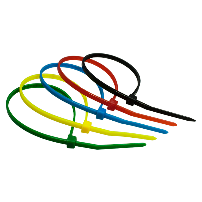Стяжка SUPRLAN, 2.5 мм x 150 мм, 100 шт., чёрный, красный, синий, жёлтый, зелёный (06-1015)