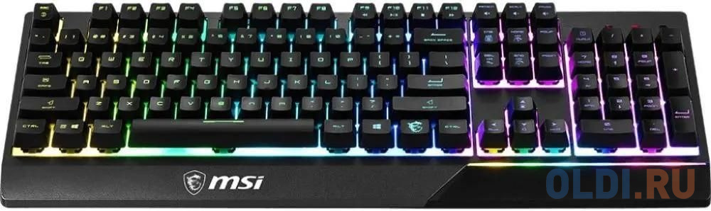 Gaming Keyboard MSI VIGOR GK30, Wired, Mechanical-like plunger switches. 6 zones RGB lighting with several lighting effects.  Anti-ghosting Capability