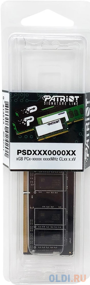 Модуль памяти для ноутбука SODIMM 8GB DDR4-2666 PSD48G26662S PATRIOT