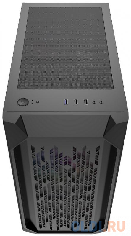 Корпус microATX Powercase Alisio Micro X3B Без БП чёрный
