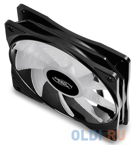 Вентилятор DEEPCOOL RF120 RGB 120x120x25мм (PWM, пит. от мат.платы и БП, RGB подсветка, 500-1500об/мин) Retail