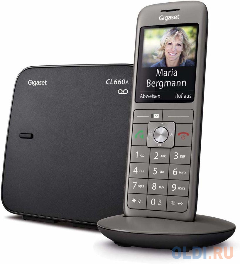 Р/Телефон Dect Gigaset CL660A черный автооветчик АОН