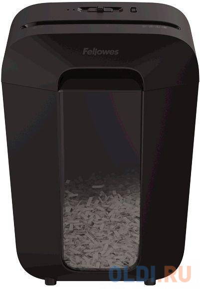 Шредер Fellowes PowerShred LX70 черный (секр.P-4)/перекрестный/11лист./18лтр./скрепки/скобы/пл.карты в Москвe