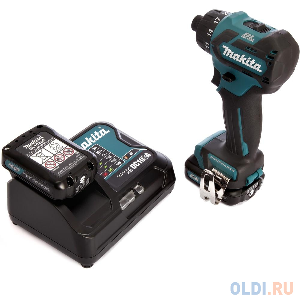 Дрель-шуруповерт MAKITA DF032DWME 187264  б\\щ 10.8в 2х4ачli-ion(слайд) 6-ти гр1\\4 0-450\\0-1500\\м