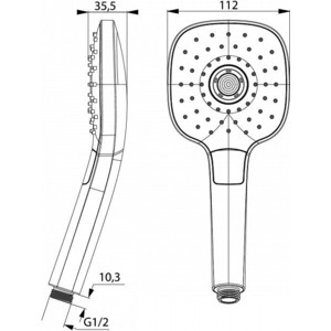 Ручной душ IDDIS Sena (SEN3F00i18)