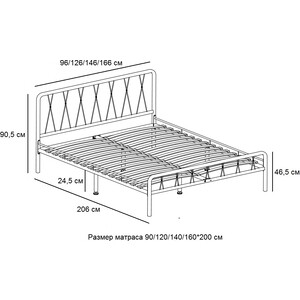 Кровать ГЗМИ КЛЭР Белый 160x200