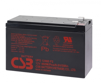 Аккумуляторная батарея для ИБП CSB UPS12460, 12V, 9Ah