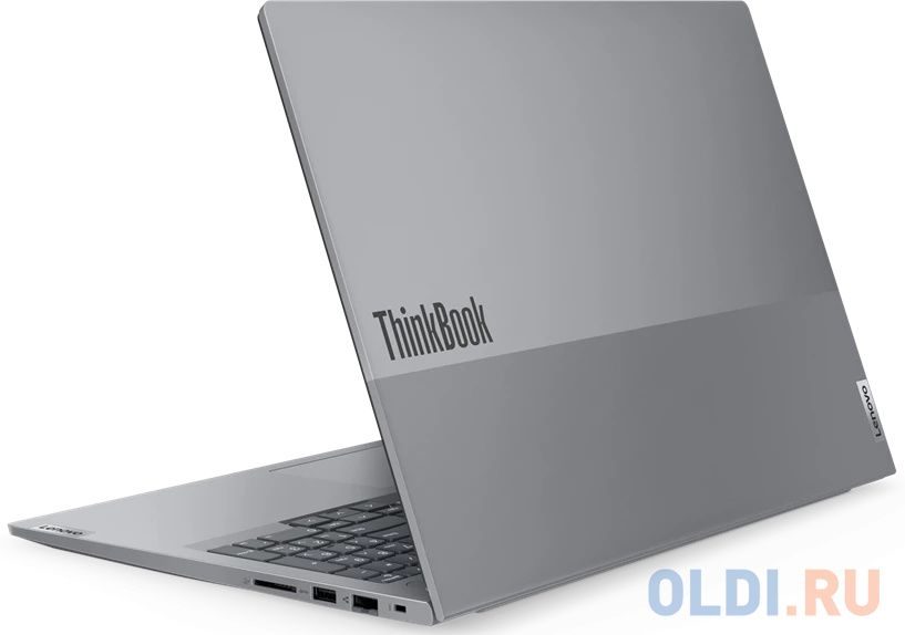 Ноутбук 16" IPS WUXGA LENOVO ThinkBook 16 G6 IRL grey (Core i3 1315U/8Gb/512Gb SSD/VGA int/FP/noOS) (21KH00JTAK) +BAG