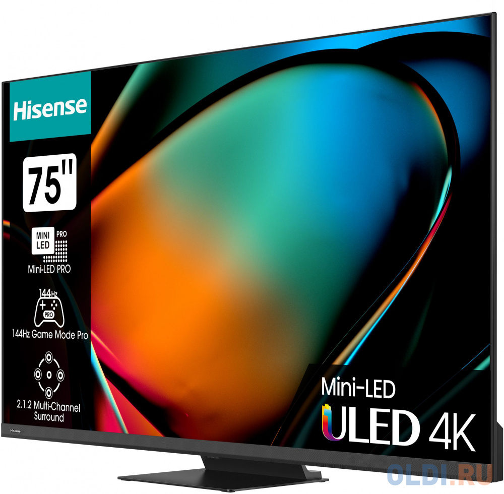 Телевизор LED Hisense 55" 55U8KQ темно-серый 4K Ultra HD 120Hz DVB-T DVB-T2 DVB-C DVB-S DVB-S2 USB WiFi Smart TV