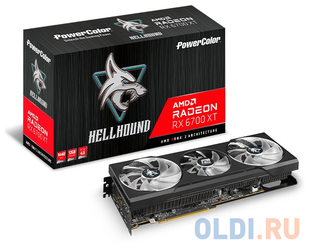 Видеокарта PowerColor Radeon RX 6700 XT AXRX 6700XT 12GBD6-3DHL 12288Mb