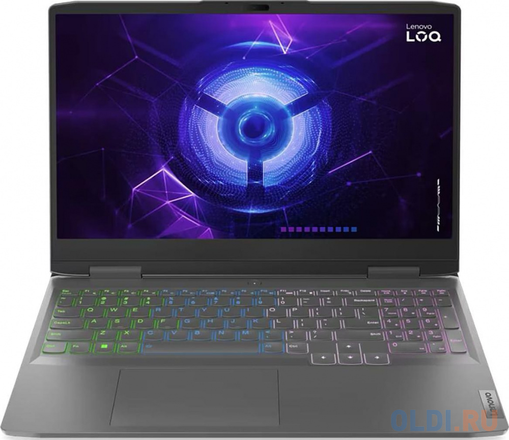 Ноутбук Lenovo LOQ 15IRH8 Core i5-12450H/16Gb/SSD512Gb/15.6&quot;/IPS/FHD/144hz/RTX 4050 6Gb/noOS/grey (82XV00XCRK)