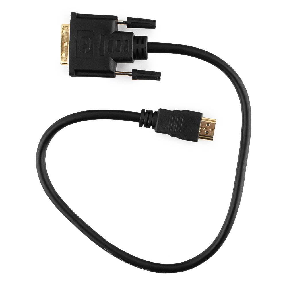 Кабель Gembird Cablexpert HDMI-DVI 19M/19M Single Link 0.5m Black CC-HDMI-DVI-0.5M
