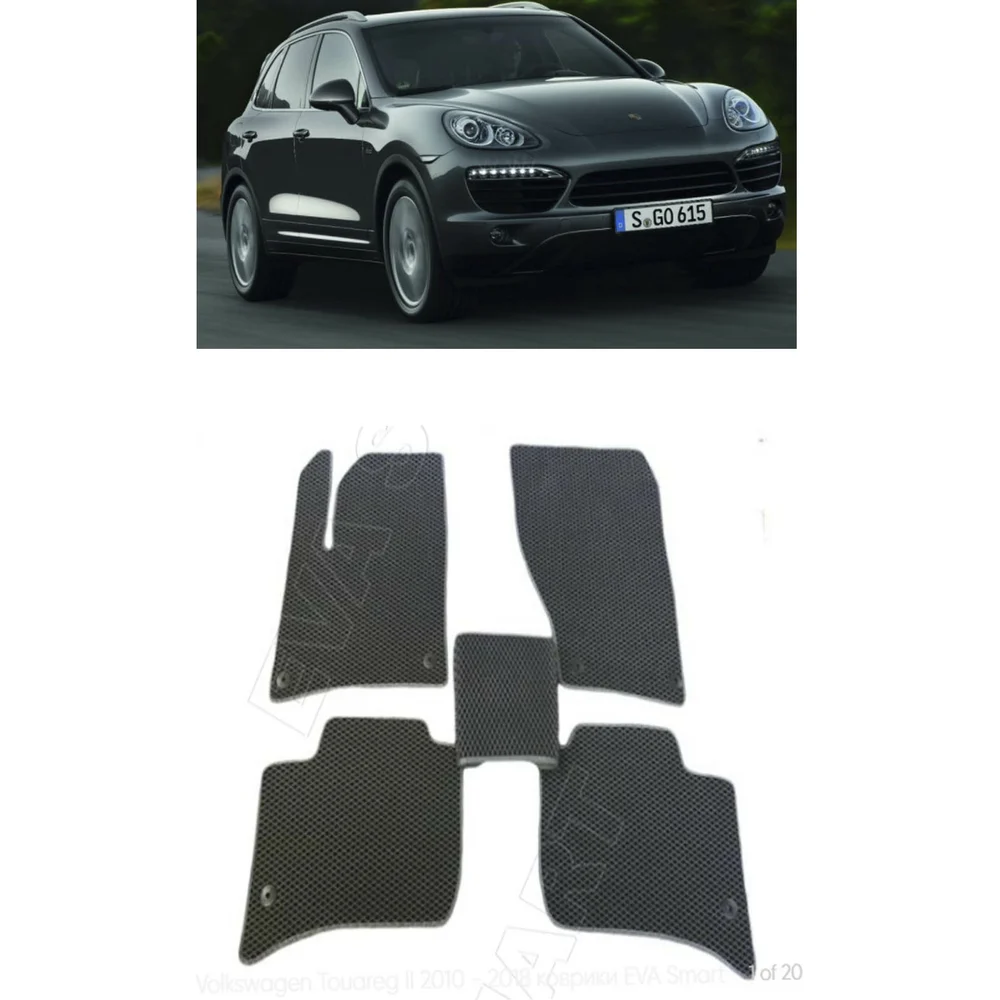 Ковры в салон автомобиля porsche cayenne ii (958) 2010 - 2018 Eva Smart 1682-B1B2-S <vendorcode>