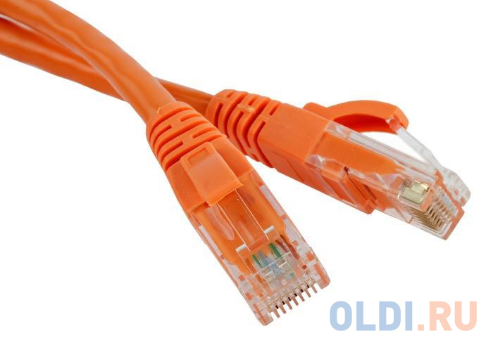 Патч-корд RJ45 - RJ45, 4 пары, UTP, категория 5е, 0.5 м, оранжевый, TWT TWT-45-45-0.5-OR