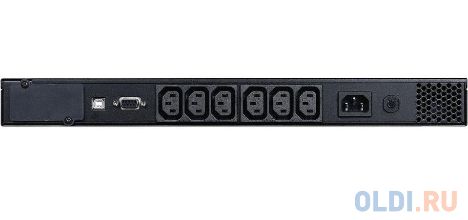 UPS SPR-500, line-interactive, 700 VA, 560 W, 6 IEC320 C13 outlets with backup power, USB, RS-232, SNMP card slot, RJ45 protection, 2 batteries 6Vх7Ah