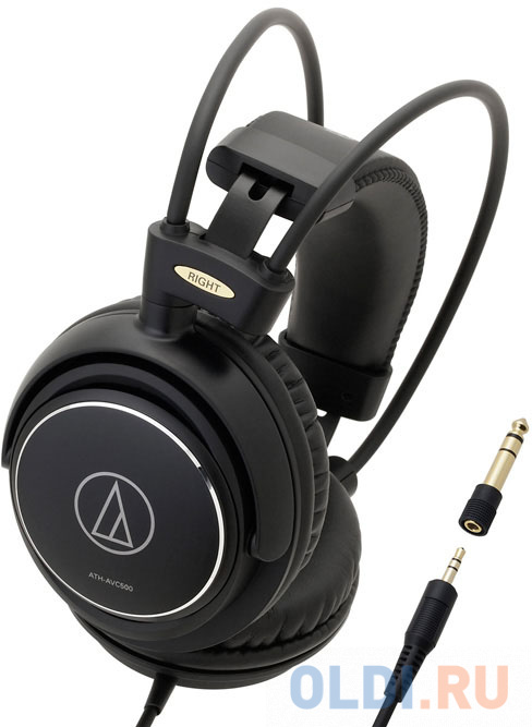 Наушники AUDIO-TECHNICA ATH-AVC500 Проводные / Накладные / Черный / 10 Гц - 25 кГц / 106 дБ / Одностороннее / Mini-jack / 3.5 мм в Москвe