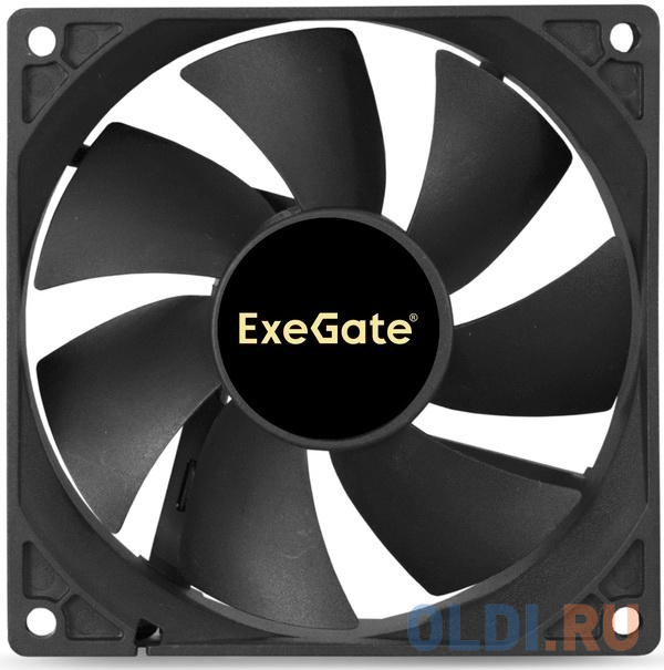 Exegate EX288926RUS Вентилятор ExeGate EX09225B3P (92x92x25 мм, 2-Ball (двойной шарикоподшипник), 3pin, 2100RPM, 27dBA)