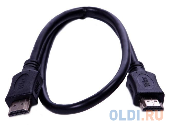 Кабель HDMI 0.5м Wize C-HM-HM-0.5M круглый черный в Москвe