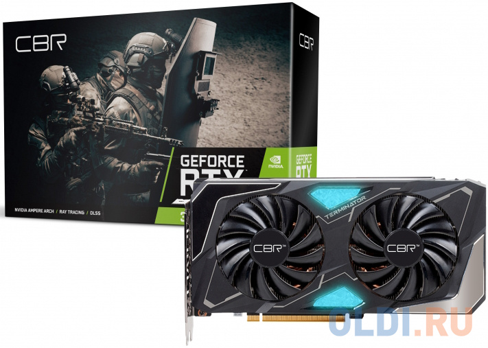 Видеокарта CBR nVidia GeForce RTX 3060 Terminator T1 12288Mb в Москвe