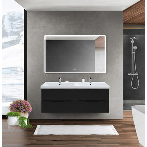 Тумба с раковиной BelBagno Marino-Cer 120х44 Nero Lucido (MARINO-CER-1200-4C-SO-2-NL-P, BB-0325-120-2-LVB) в Москвe