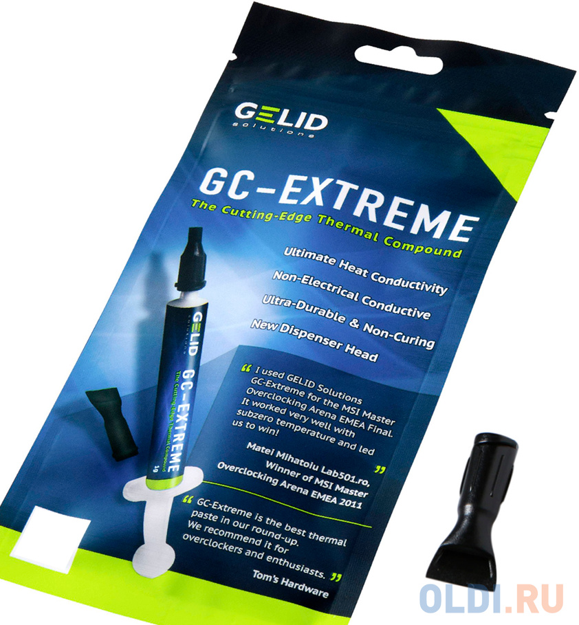 Термопаста GELID GC-Extreme, 1 грамм, 8.5 Вт/(м·K)