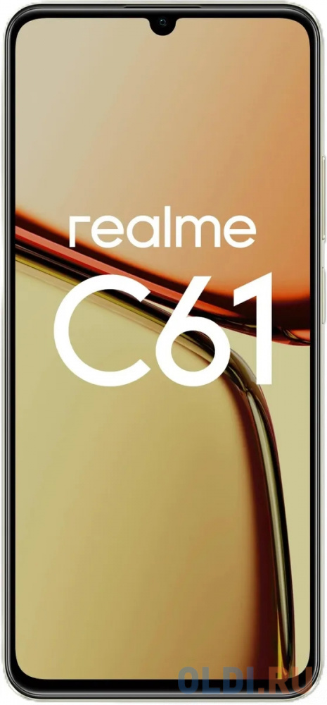 Смартфон realme С61 6/128 ГБ Золотистый 6941764437753