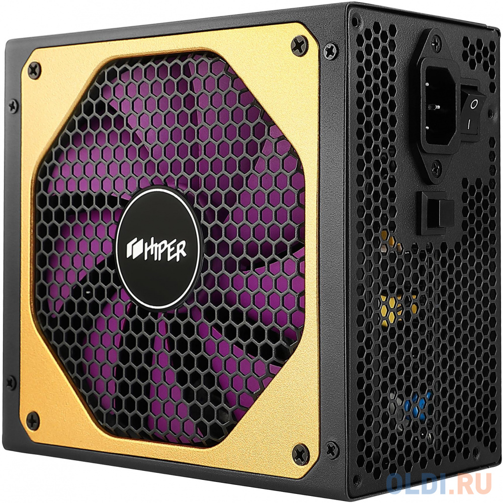 блок питания для ПК 1100 Ватт/ PSU HIPER HPG-1100FM (1000W 80+Gold, 14cm Fan, 220V input, Efficiency 90%, Modular, Black) BOX в Москвe