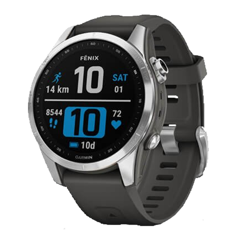 Умные часы Garmin Fenix 7S Silver-Graphite strap 010-02539-01