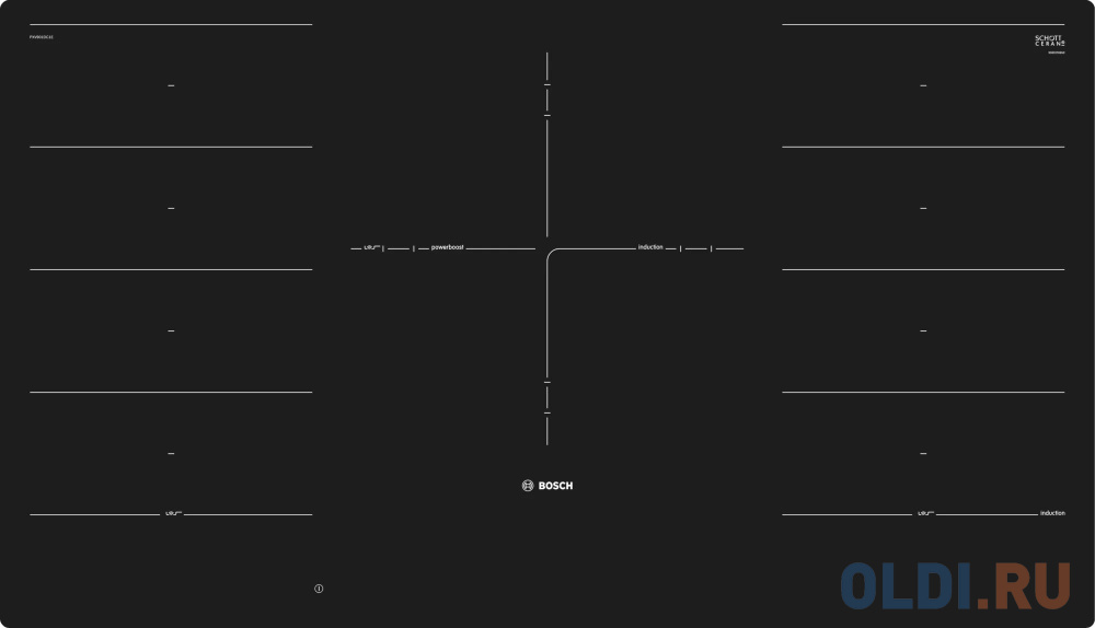 Варочная панель индукционная Bosch PXV901DV1E черный