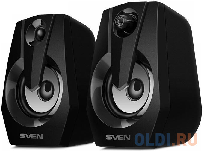 Колонки Sven 370 2.0 чёрные (2x2W, USB, RGB подсветка) в Москвe